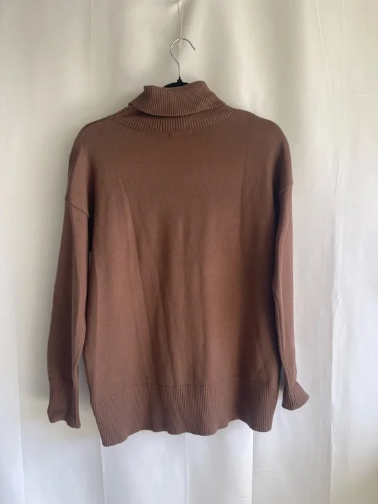 zeagoo Brown Turtleneck Sweater - Picture 4 of 5